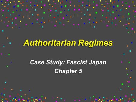 Authoritarian Regimes