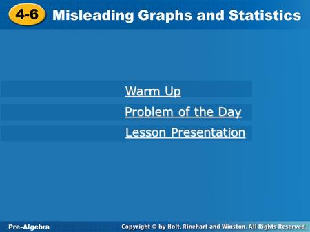 Misleading Graphs and Statistics