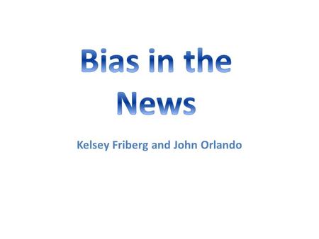 Kelsey Friberg and John Orlando. Figure 1. This bar graph displays the proportions of men and women that appeared in the news in 2012. All four of the.