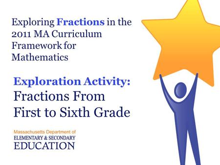 Exploration Activity: Fractions From First to Sixth Grade