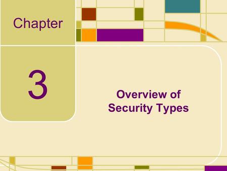 Overview of Security Types