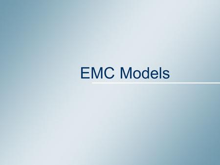 EMC Models. 2 September 15 1.Models, what for ? 2.IC Models for EMC 3.Core Model 4.Package model 5.Test-bench models 6.Emission measurements/simulations.