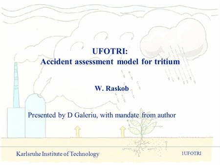 UFOTRI: Accident assessment model for tritium