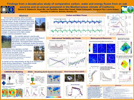 Findings from a decade-plus study of comparative carbon, water and energy fluxes from an oak savanna and an annual grassland in the Mediterranean climate.