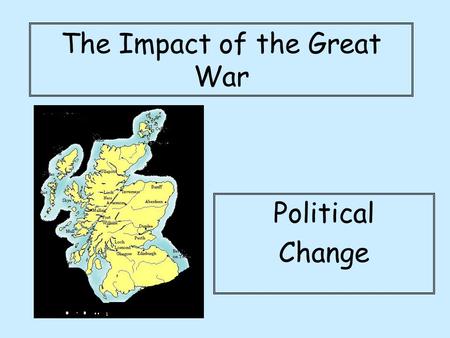 The Impact of the Great War