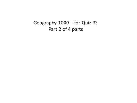 Geography 1000 – for Quiz #3 Part 2 of 4 parts. Cyclone Effects: Storm Surge 1. Low atmospheric pressure allows sea water to rise as much as three feet,