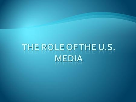  Mass Media:  Television, radio, newspapers, magazines, the Internet and other means of popular communication  High-Tech Politics:  A politics in.