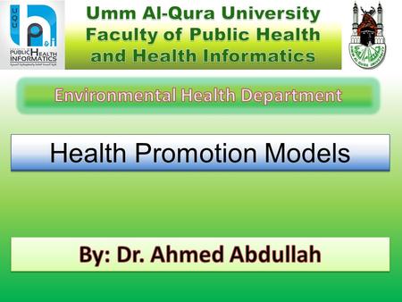 Health Promotion Models