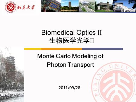 Biomedical Optics II 生物医学光学II