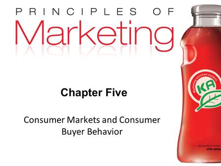 Consumer Markets and Consumer Buyer Behavior