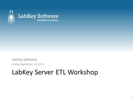 LabKey Server ETL Workshop