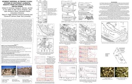 SEDIMENT DISPERSAL IN TRIASSIC FLUVIAL SYSTEMS OF SOUTHWEST LAURENTIA: INSIGHTS FROM U-PB AGES OF DETRITAL ZIRCON GRAINS William R. Dickinson, George E.