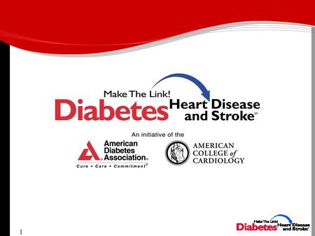 1. Public Awareness Survey on 2,000 People with Diabetes (Fall 2001)  Findings: –68% do not consider cardiovascular disease to be complication of diabetes.