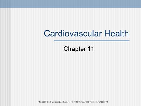 Cardiovascular Health