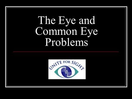 The Eye and Common Eye Problems. Anatomy of the Eye Iris and Pupil.