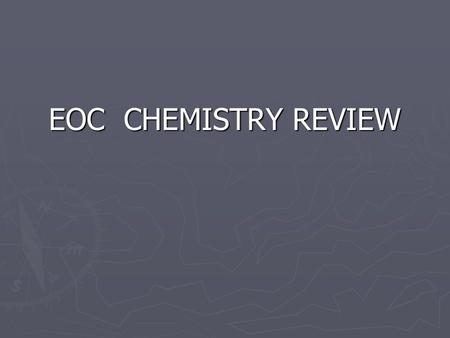 EOC CHEMISTRY REVIEW. This graph shows the change in temperature over time in a chemical reaction. According to the graph this chemical reaction is: A.