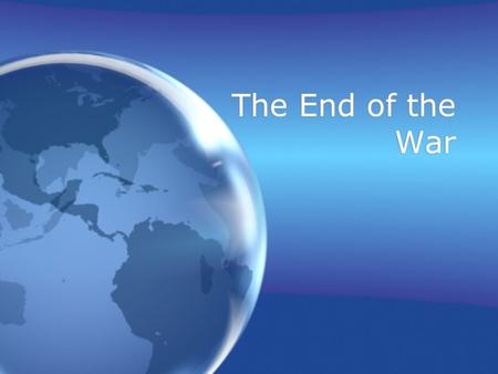 The End of the War. Entry of the United States U.S. tried to remain neutral in WWI German policy of unrestricted submarine warfare provoked U.S. Lusitania.