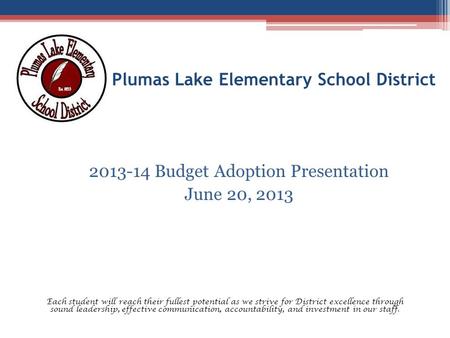 Plumas Lake Elementary School District