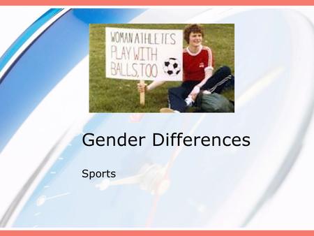 Gender Differences Sports.