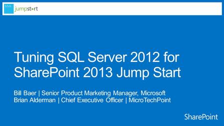 Bill Baer is a Senior Product Marketing Manager and Microsoft Certified Master for SharePoint in the SharePoint product group in Redmond, Washington;