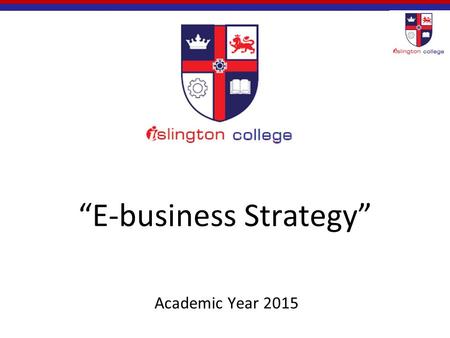 “E-business Strategy”