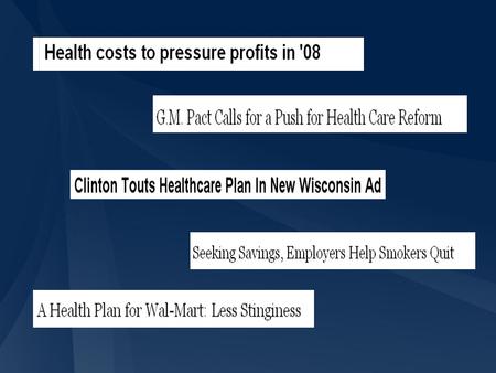 2 Entire contents © 2008 Forrester Research, Inc. All rights reserved. But what do benefit executives think about the current healthcare landscape?