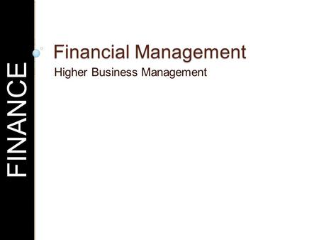 Higher Business Management