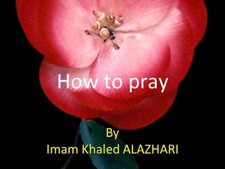 How to pray By Imam Khaled ALAZHARI. The pillares of Salah (prayer) 1) Standing 2) Intention.