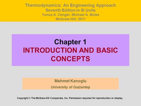 Chapter 1 INTRODUCTION AND BASIC CONCEPTS