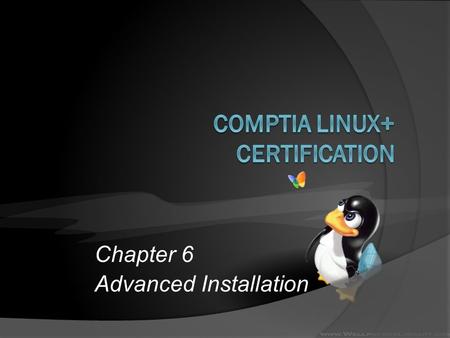 Chapter 6 Advanced Installation. Objectives  Describe the types and structure of SCSI devices  Explain the different levels of RAID and types of RAID.