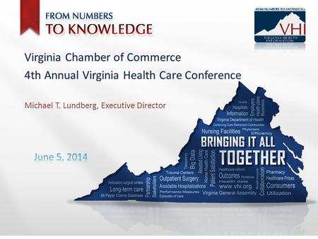 Michael T. Lundberg, Executive Director. 2  VHI is an independent, nonprofit, 501(c)(3) health information organization established in 1993  Formed.