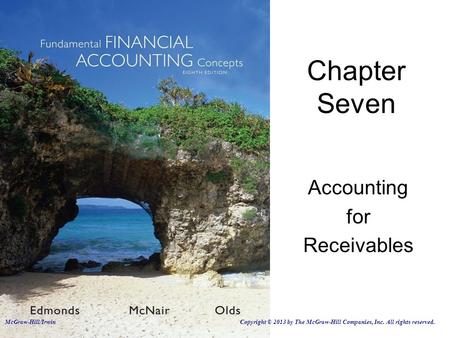 Accounting for Receivables Chapter Seven McGraw-Hill/Irwin Copyright © 2013 by The McGraw-Hill Companies, Inc. All rights reserved.