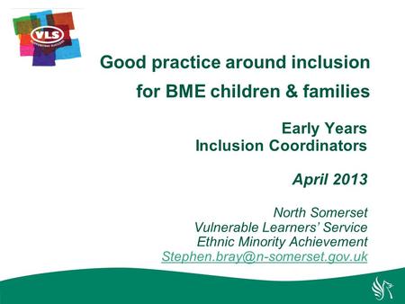 Good practice around inclusion for BME children & families