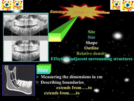 Effects on adjacent surrounding structures