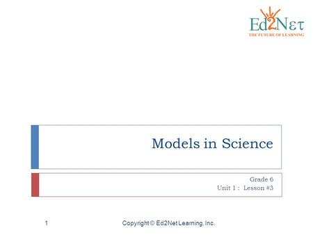 Newton's First Law of Motion Grade 6 Unit 1 : Lesson #3