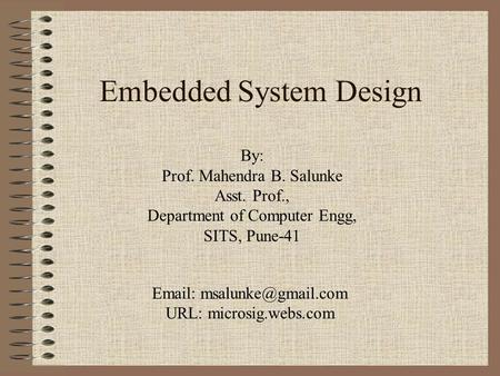 Embedded System Design