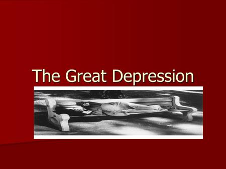 The Great Depression. An Economic Crisis Companies sell stocks – shares of ownership- to raise money. Companies sell stocks – shares of ownership- to.