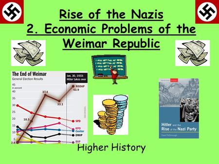 Rise of the Nazis 2. Economic Problems of the Weimar Republic