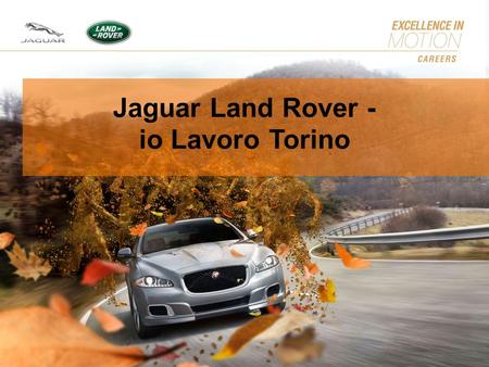 Jaguar Land Rover - io Lavoro Torino