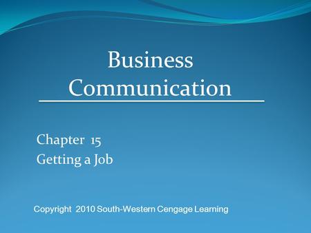 Business Communication