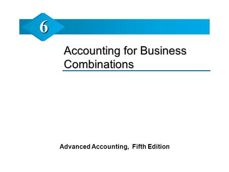 Advanced Accounting, Fifth Edition