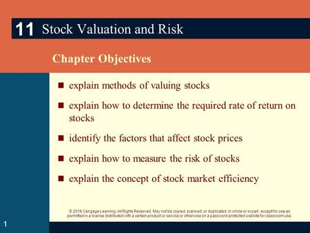 © 2016 Cengage Learning. All Rights Reserved. May not be copied, scanned, or duplicated, in whole or in part, except for use as permitted in a license.