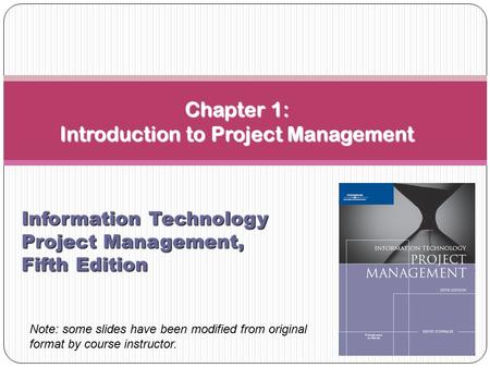 Chapter 1: Introduction to Project Management