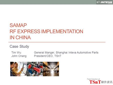 SAMAP RF EXPRESS IMPLEMENTATION IN CHINA