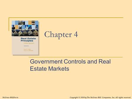 Government Controls and Real Estate Markets