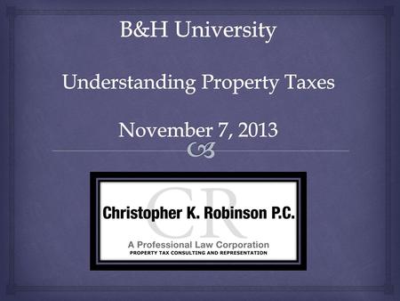  Changed Property Ratio (“CPR”) Clackamas County201320122011201020092008200720062005 Residential (1XX)0.8940.90200.82100.7370 0.6500 0.5550 0.5440 0.6000.