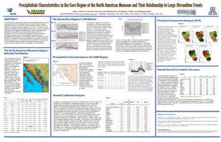 References and Publications Brito-Castillo, L., A. Leyva-Contreras, A.V. Douglas, D. Lluch-Belda, 2002. Pacific decadal oscillation and the filled capacity.