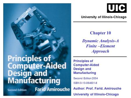 Dynamic Analysis-A Finite –Element Approach