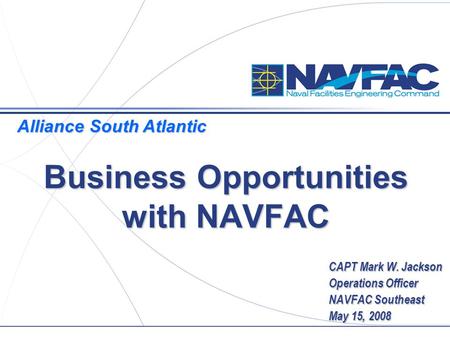 Business Opportunities with NAVFAC