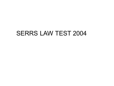 SERRS LAW TEST 2004. QUESTION #1 Blue #14 kicks downfield, but Red #6 charges-down the kick. During the charge-down, the ball bounces forward off of Red.